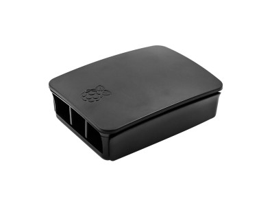 Gabinete oficial preto em ABS para Raspberry Pi 3B / 3B+ - Imagem 2
