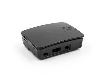 Gabinete oficial preto em ABS para Raspberry Pi 3B / 3B+ - Imagem 3