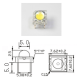 LED Piranha Azul 5mm 4 pinos - Thumb - 1
