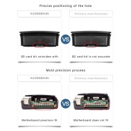 Gabinete oficial preto em ABS para Raspberry Pi 3B / 3B+