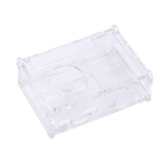 Gabinete acr&iacute;lico transparente para Raspberry Pi 2B/3B/3B+ com abertura para ventoinhas