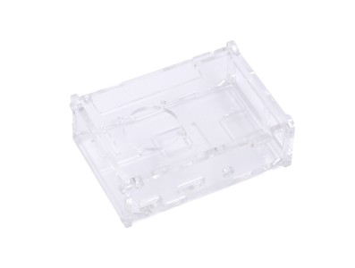 Gabinete acr&iacute;lico transparente para Raspberry Pi 2B/3B/3B+ com abertura para ventoinhas - Imagem 1