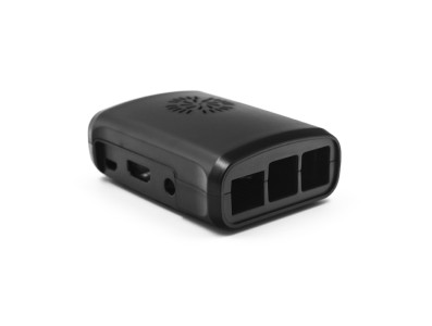 Gabinete preto para Raspberry Pi 3B/3B+ com montagem para ventoinhas e ventila&ccedil;&atilde;o - Imagem 3