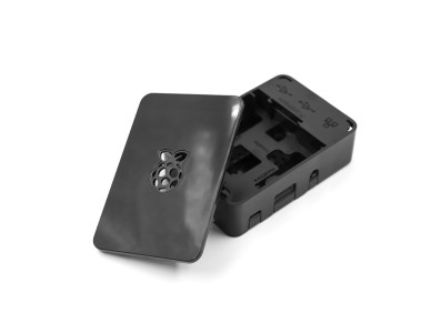 Gabinete em ABS preto com logo para Raspberry Pi 3B/3B+ - Imagem 5