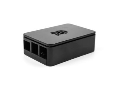 Gabinete em ABS preto com logo para Raspberry Pi 3B/3B+ - Imagem 6