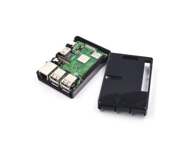 Gabinete ABS preto compat&iacute;vel com Raspberry Pi 3B/3B+ - Imagem 4