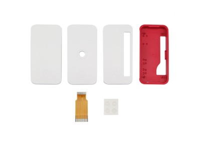 Case oficial vermelho e branco para Raspberry Pi Zero e Zero W - Imagem 2