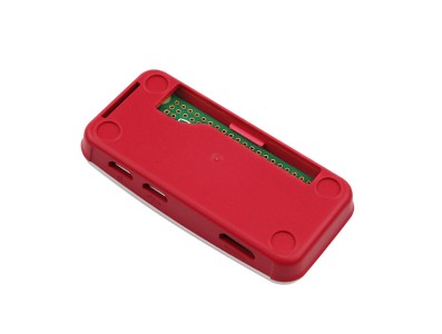 Case oficial vermelho e branco para Raspberry Pi Zero e Zero W - Imagem 1