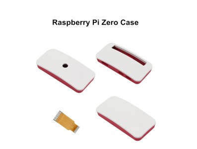 Case oficial vermelho e branco para Raspberry Pi Zero e Zero W - Imagem 3