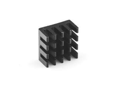 Dissipador de calor preto grande para Raspberry Pi Zero W, 14 x 14 x 7 mm - Imagem 2