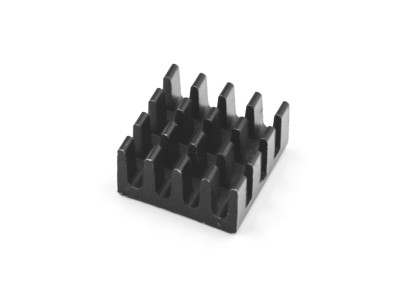 Dissipador de calor preto grande para Raspberry Pi Zero W, 14 x 14 x 7 mm - Imagem 3
