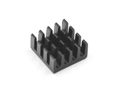 Dissipador de calor preto grande para Raspberry Pi Zero W, 14 x 14 x 7 mm - Imagem 1