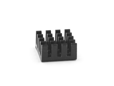 Dissipador de calor preto grande para Raspberry Pi Zero W, 14 x 14 x 7 mm - Imagem 4