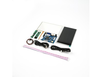 Display LCD touch resistivo 7 polegadas adapt&aacute;vel &agrave; interface HDMI, resolu&ccedil;&atilde;o 1024&times;600 - Imagem 3