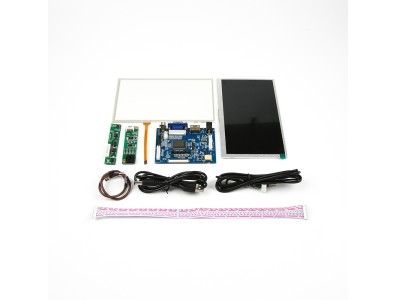 Display LCD touch resistivo 7 polegadas adapt&aacute;vel &agrave; interface HDMI, resolu&ccedil;&atilde;o 1024&times;600 - Imagem 4