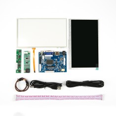 Display LCD touch resistivo 7 polegadas adapt&aacute;vel &agrave; interface HDMI, resolu&ccedil;&atilde;o 1024&times;600