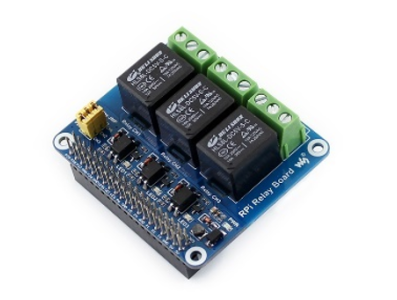 M&oacute;dulo Shield de 3 Rel&eacute;s para Raspberry Pi 3B+/4B - Imagem 1