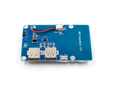 Placa de expans&atilde;o de energia com bateria de l&iacute;tio 3,7 V 3800 mAh e dupla sa&iacute;da USB para Raspberry Pi e RP2040 - Imagem 5