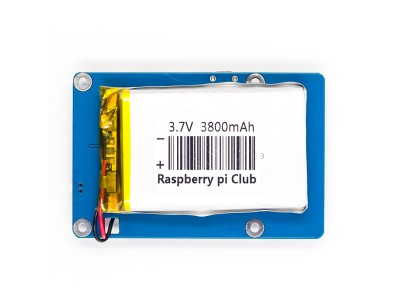 Placa de expans&atilde;o de energia com bateria de l&iacute;tio 3,7 V 3800 mAh e dupla sa&iacute;da USB para Raspberry Pi e RP2040 - Imagem 1