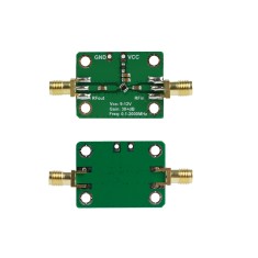 M&oacute;dulo Amplificador RF LNA de Baixo Ru&iacute;do, Banda Larga 0,1 a 2000 MHz, Ganho de 30 dB