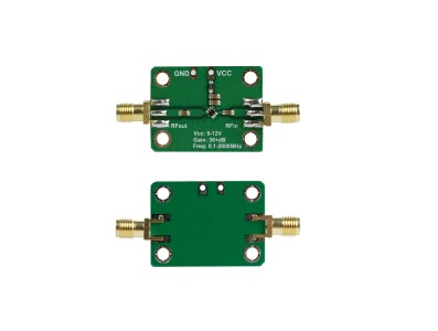 M&oacute;dulo Amplificador RF LNA de Baixo Ru&iacute;do, Banda Larga 0,1 a 2000 MHz, Ganho de 30 dB - Imagem 1