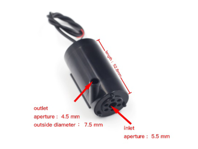 Mini bomba submers&iacute;vel DC 12V 0,6 L/s - Imagem 1