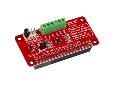 M&oacute;dulo ADC ADS1115 4 canais 16 bits com PGA para Raspberry Pi V1.03 - Imagem 2