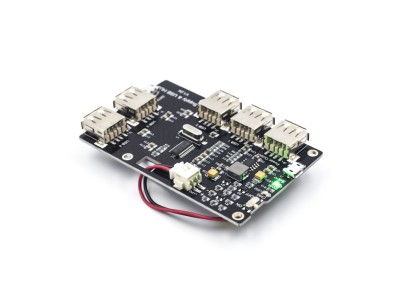 M&oacute;dulo de alimenta&ccedil;&atilde;o e hub USB com bateria de l&iacute;tio para Raspberry Pi e RP2040 - Imagem 5