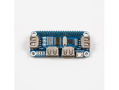 Waveshare Placa HUB de Expans&atilde;o USB para Porta Serial, compat&iacute;vel com Raspberry Pi e RP2040 - Imagem 1