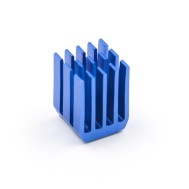Conjunto robusto de dissipadores com acabamento azul em liga de &oacute;xido de alum&iacute;nio para Raspberry Pi 3B/4B