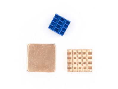 Conjunto robusto de dissipadores com acabamento azul em liga de &oacute;xido de alum&iacute;nio para Raspberry Pi 3B/4B - Imagem 5