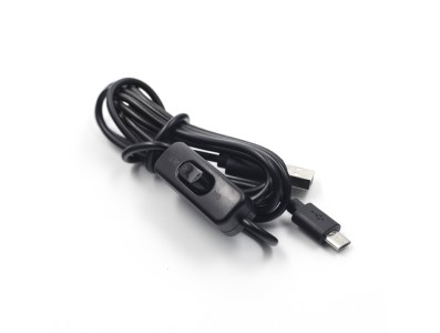 Cabo USB para Micro USB 5V 2,5A 1,5 m com interruptor liga/desliga e controle de energia, preto (tamanho do interruptor aleat&oacute;ri - Imagem 5