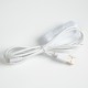 Cabo USB para Micro USB 1,5 m 5 V 2,5 A com interruptor liga/desliga e controle de energia branco, compat&iacute;vel com Raspberry Pi 3 - Thumb - 5