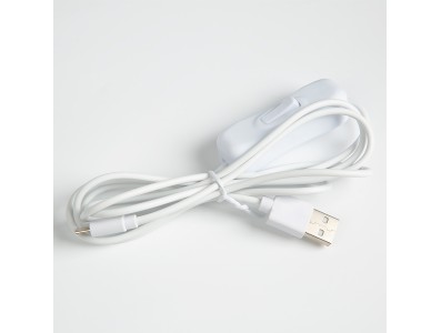 Cabo USB para Micro USB 1,5 m 5 V 2,5 A com interruptor liga/desliga e controle de energia branco, compat&iacute;vel com Raspberry Pi 3 - Imagem 5