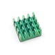 Dissipadores de alum&iacute;nio grande (verde) e pequeno (prateado) para Raspberry Pi - Thumb - 1