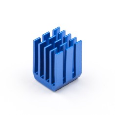 Dissipador MOSFET em liga de alum&iacute;nio azul 9 x 9 x 12 mm