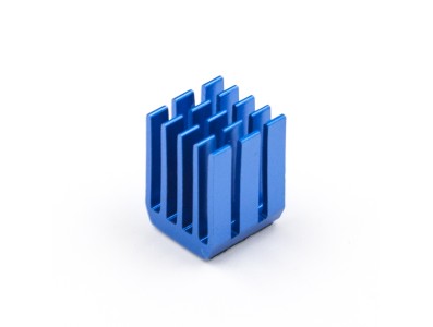 Dissipador MOSFET em liga de alum&iacute;nio azul 9 x 9 x 12 mm - Imagem 1
