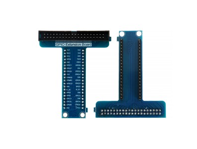 Placa de extens&atilde;o GPIO Tipo T 40 pinos azul para Raspberry Pi e RP2040 - Imagem 1