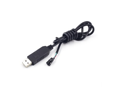 Cabo USB para TTL PL2303HX 4 pinos compat&iacute;vel com Raspberry Pi e RP2040 - Imagem 1