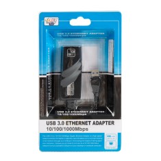 Adaptador USB 3.0 para Rede Gigabit 10/100/1000 Mbps RJ45, Placa de Rede Externa para Windows 7/8/XP/Vista, Android e Mac 10.9