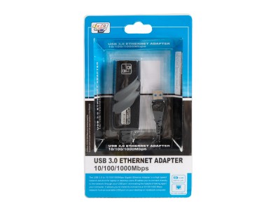 Adaptador USB 3.0 para Rede Gigabit 10/100/1000 Mbps RJ45, Placa de Rede Externa para Windows 7/8/XP/Vista, Android e Mac 10.9 - Imagem 1