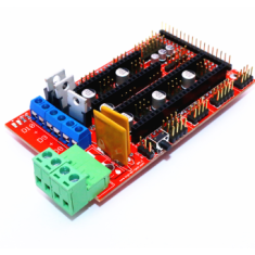 Placa RAMPS 1.4 Vermelha para Arduino Mega 2560 e Impressora 3D