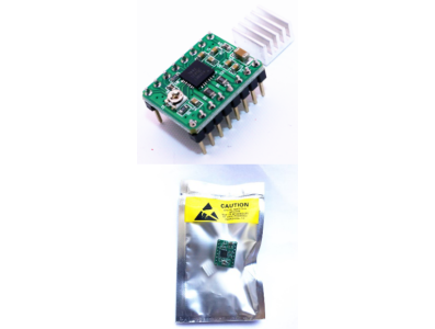 Driver A4988 para Motor de Passo com Dissipador - 1,5 A - Verde - Imagem 1