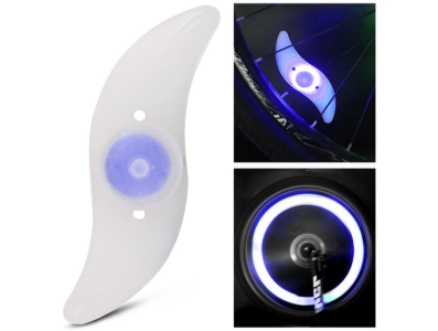Luz de roda com LED azul em silicone - Imagem 1