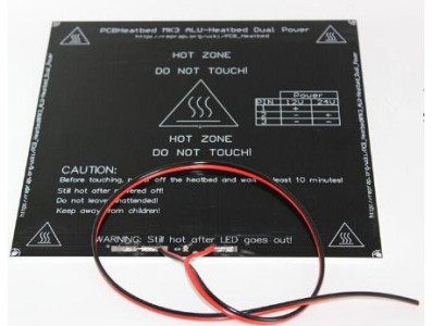 Mesa Aquecida MK3 de Alum&iacute;nio Preta com Cabo 14 AWG de 60 cm - Imagem 1