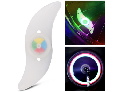 Luz de roda em silicone com LED colorido - Imagem 1