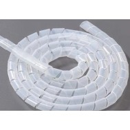 Organizador Espiral para Cabos 10 mm - Branco, 10 m