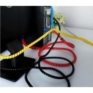 Organizador Espiral para Cabos 10 mm - Preto, 2 m