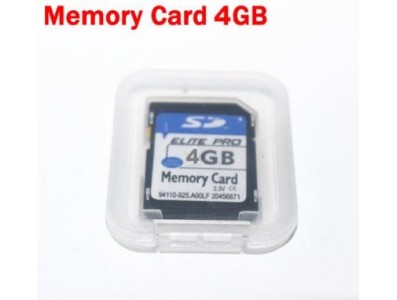 Cart&atilde;o de Mem&oacute;ria SD 4 GB com Estojo para Controlador de Impressora 3D - Imagem 1