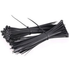 Abra&ccedil;adeiras de Nylon Pretas 3 x 100 mm - Pacote com 800 Unidades